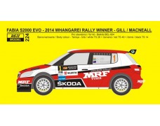 Decal – Fabia S2000 EVO - Whangarei Rally 2014 Winner